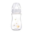 Canpol babies, EasyStart, Newborn baby, butelka antykolkowa, 240 ml, beżowe serduszka, 3m+