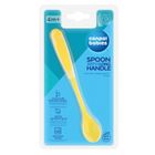 Canpol babies, miękka łyżeczka z długim uchwytem, żółta, 4m+