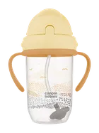 Canpol babies, Mountains, kubek niekapek z rurką i odważnikiem, beżowy, 270 ml