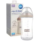 Canpol babies, Natural Shape, butelka ze smoczkiem dwustrefowym, 330 ml