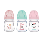 Canpol, Exotic, zestaw butelek Easy Start, szerokie, dziewczynka, 120 ml, 3 szt.