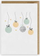 Cardie, kartka okolicznościowa, Bombki, eko koperta