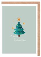 Cardie, kartka okolicznościowa, Choinka, eko koperta