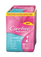 Carefree, Flexi Comfort, wkładki higieniczne, Fresh Scent, 20 szt.