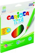 Carioca, kredki ołówkowe, 24 kolory