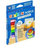 Carioca, markery akrylowe z pędzelkiem, 10 kolorów