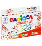 Carioca, pisaki dwustronne, stemple, 12 kolorów