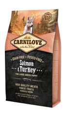 Carnilove, Salmon&Turkey Puppies Large, karma sucha dla psa, 4 kg