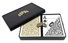 Cartamundi, Copag Elite, plastikowe karty do pokera, złoto-czarne