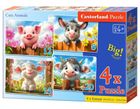 Castorland, Cute Animals, puzzle 4w1