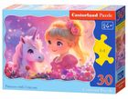 Castorland, Princess with Unicorn, puzzle, 30 elementów