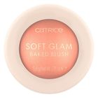 Catrice, Soft Glam Baked Blush, róż wypiekany, rozświetlający, 020 Peachy Breeze, 5.6g