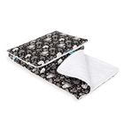 Ceba Baby, kocyk niemowlęcy z poduszką, czarny, 75-100 cm