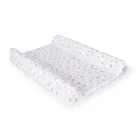 Ceba Baby, Pink Stars, pokrowiec na przewijak, dark grey, 50-70/80 cm, 2 szt.