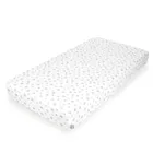Ceba Baby, prześcieradło jersey z gumką, gray stars, 140-70 cm