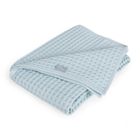Ceba Baby, Waffle Line, kocyk dziecięcy, Mist Blue, 90-90 cm