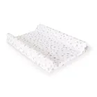 Ceba Baby, Yellow Stars, pokrowiec na przewijak, light grey, 50-70/80 cm, 2 szt.