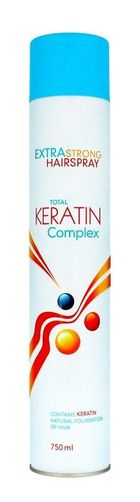 Cece, total keratin complex, lakier do włosów z keratyną, bardzo mocny, 750 ml