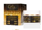 Celia, Gold 24k, luksusowy krem przeciwzmarszczkowy 70+, lifting i regeneracja, 50 ml