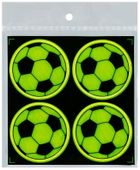 Centrum, zestaw naklejek odblaskowych, piłki
