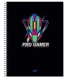 Cervantes, notatnik kołowy A4+, 120 kartek, kratka, pro gamer, 1 szt.