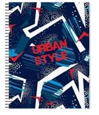 Cervantes, notatnik kołowy A4+, 120 kartek, kratka, urban style, 1 szt.