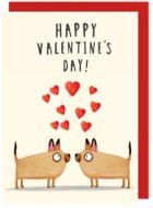 Charley Rabbit, karnet, walentynki, zakochane pieski