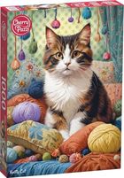 Cherrypazzi, Knitty Cat, puzzle, 1000 elementów