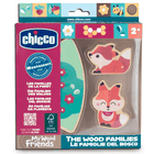 Chicco, My Wood Friends, Zestaw mama, drewniane figurki lisków, 2 szt.