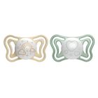 Chicco, Physioforma Light, Lumi, smoczek uspokajający, silikonowy, 2-6 m, 2 szt.