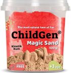 Childgen, naturalny piasek kinetyczny, czerwony, 500g