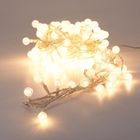 Christmas Decoration, światła z dekoracyjną kulką, ciepły biały, 120 LED