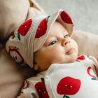 Chustka na głowę chłopięca, ecru, Eevi