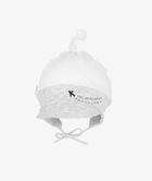 Chustka na głowę chłopięca, wiązana, biało-szara, Iltom