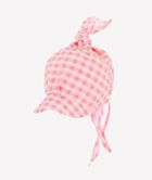 Chustka na głowę dziecięca, czerwona, krata, Iltom