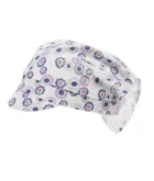 Chustka na głowę dziewczęca, biała, kwiatki, Döll