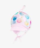 Chustka na głowę dziewczęca, wiązana, różowa, Iltom