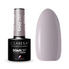 Claresa, Soak Off UV/LED Gray, lakier hybrydowy, nr 210, 5g