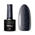 Claresa, Soak Off UV/LED, lakier hybrydowy, Galaxy Black, 5g