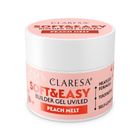 Claresa, Soft&Easy Builder Gel, żel budujący, Peach Melt, 45g