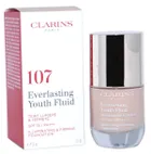 Clarins, Everlasting Youth Fluid 107 Beige, podkład wygładzający, 30 ml
