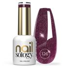 Clavier, Nailsology, lakier hybrydowy z brokatem, 126 Red Dress Moment, 8 ml