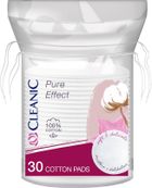 Cleanic, Pure Effect, płatki kosmetyczne, okrągłe, 30 szt.