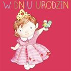 Clear Creations, karnet, kwadrat, Urodziny, Księżniczka