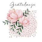 Clear Creations, karnet Swarovski, kwadrat, CL4512_PO Gratulacje