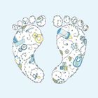 Clear Creations, Swarovski, karnet, kwadrat, Narodziny, chłopiec