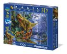 Clementoni, Dinozaury, puzzle 3D, 1000 elementów
