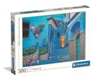 Clementoni, High Quality, Blue Street of Chefchaouen, puzzle, 500 elementów