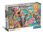 Clementoni, High Quality, Elephants' Carnival, puzzle, 500 elementów