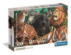 Clementoni, High Quality, Wild Cats, puzzle, 500 elementów